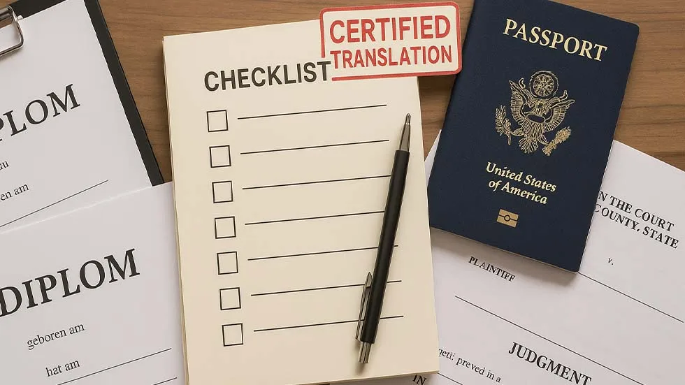 Kako pripremiti dokumente za sudskog tumača – checklist za klijente